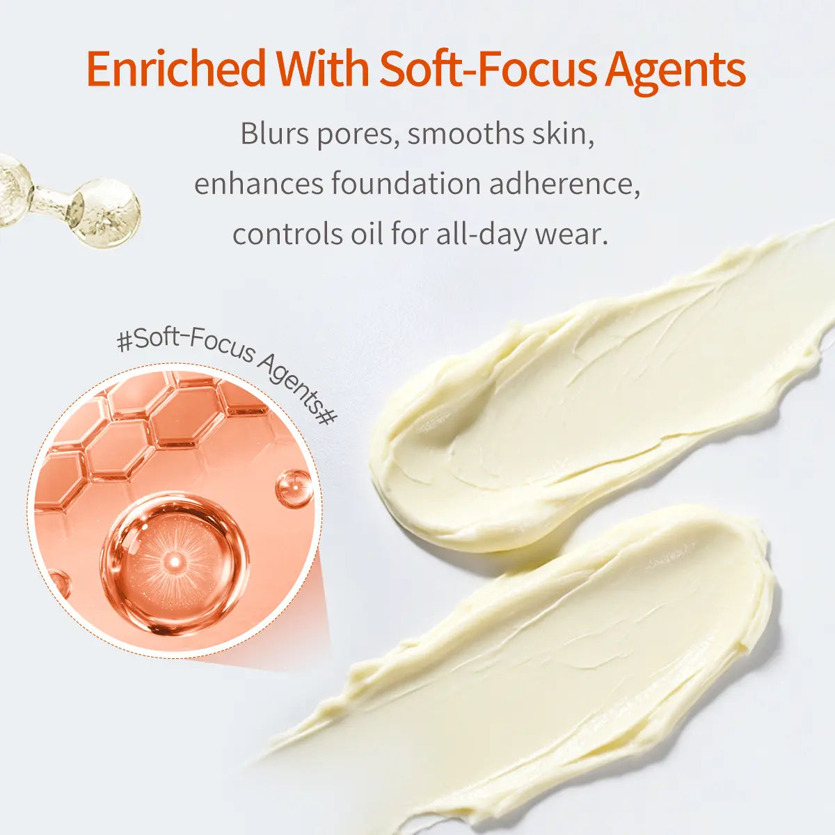 MISS SEASON Glow Velvet Priming Moisture Cream - Pore Blurring & Makeup Gripping Primer